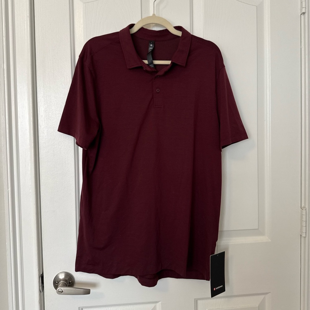 Lululemon Evolution Short Sleeve Polo Shirt size L